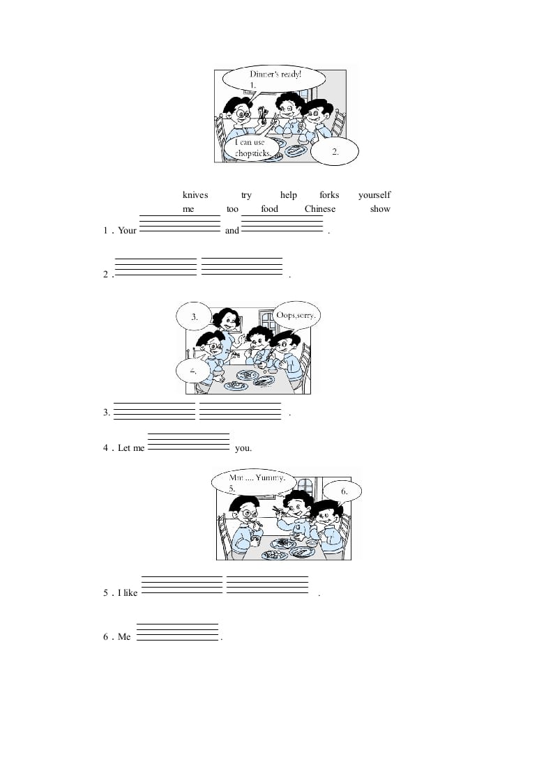 图片[2]-五年级英语上册Unit3WhatwouldyoulikePartB练习及答案(2)（人教版PEP）-简单街-jiandanjie.com