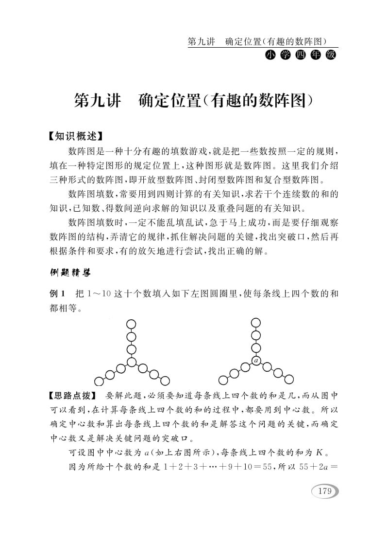 图片[1]-四年级数学下册第九讲确定位置（有趣的数阵图）-简单街-jiandanjie.com