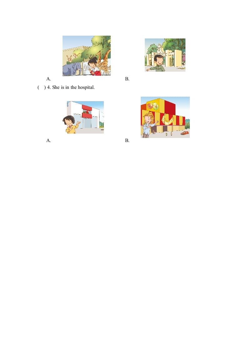 图片[3]-二年级英语上册Unit4_单元测试卷（人教版一起点）-简单街-jiandanjie.com