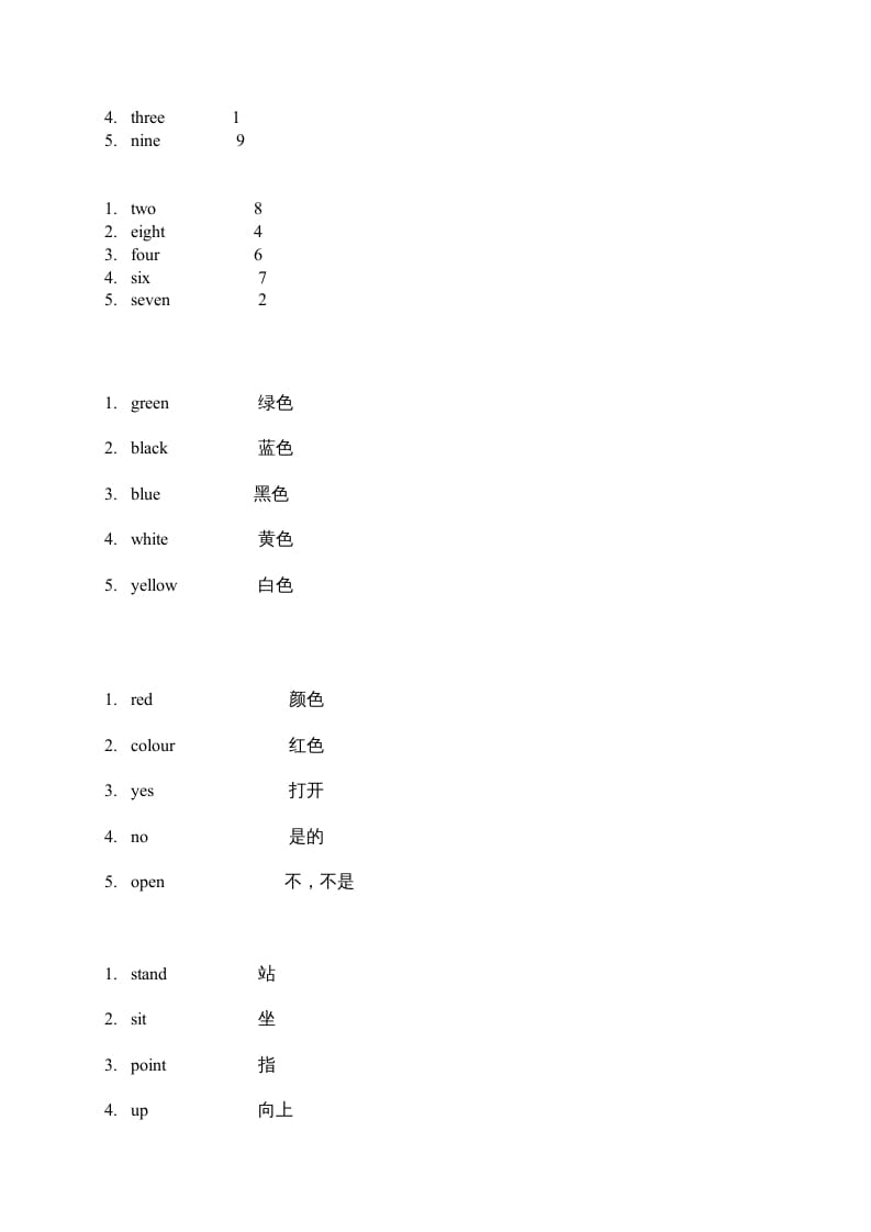 图片[2]-二年级英语上册单词练习题（人教版一起点）-简单街-jiandanjie.com