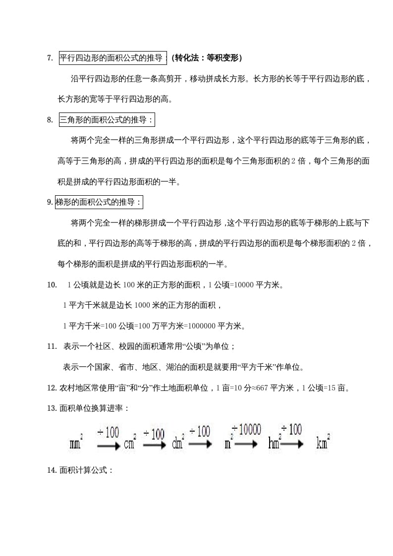 图片[2]-五年级数学上册第二单元多边形的面积（苏教版）-简单街-jiandanjie.com