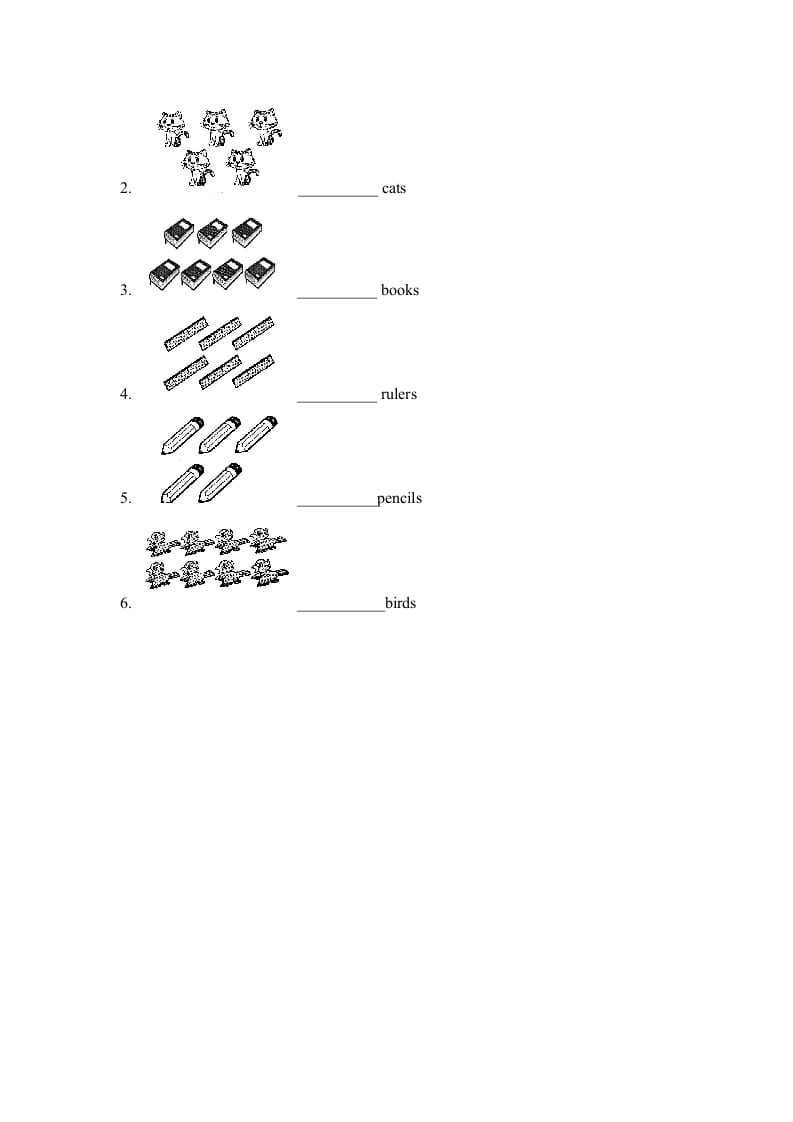 图片[2]-一年级英语上册Unit4_Lesson1课时训练（人教一起点）-简单街-jiandanjie.com