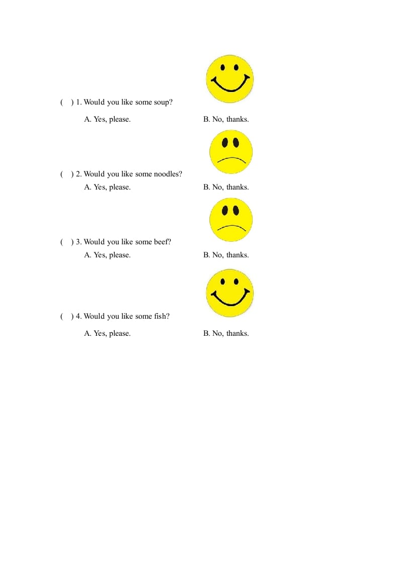 图片[2]-三年级英语上册Unit5_B_Let’s_learn同步习题(5)（人教版一起点）-简单街-jiandanjie.com