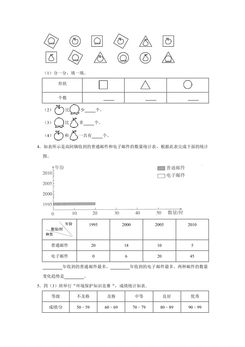 图片[2]-六年级数学上册5.3身高的情况》同步练习（有答案）（北师大版）-简单街-jiandanjie.com