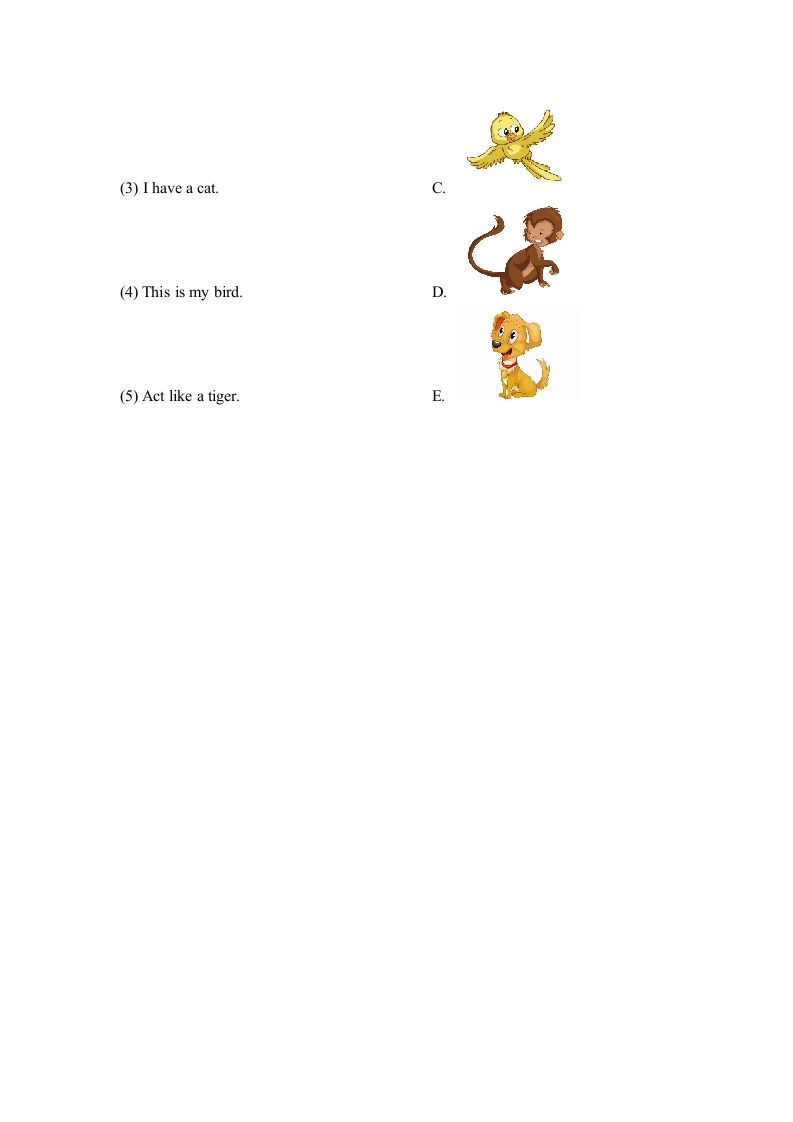 图片[3]-一年级英语上册Unit3_Lesson1课时训练（人教一起点）-简单街-jiandanjie.com