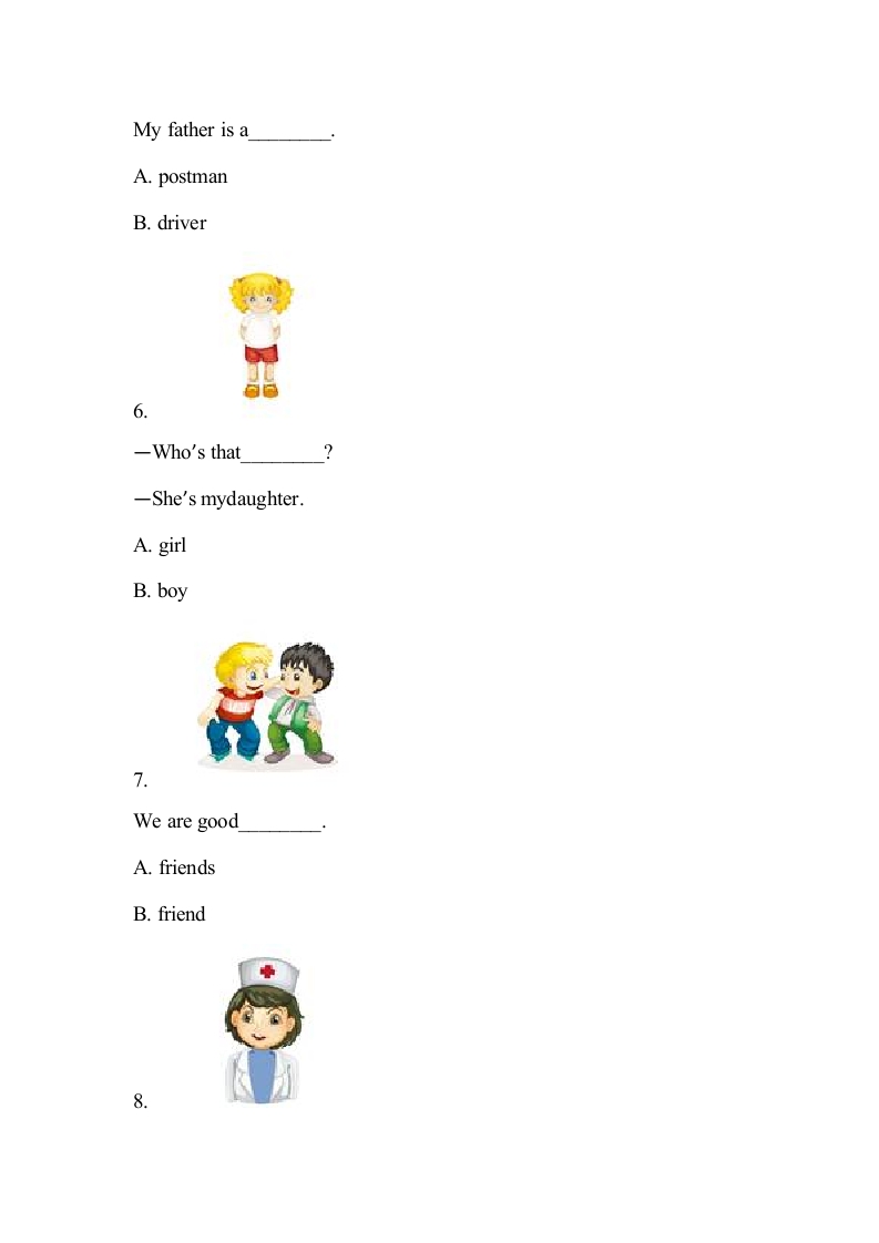 图片[2]-四年级英语上册Lesson6课时达标（精通版四上）（人教版一起点）-简单街-jiandanjie.com