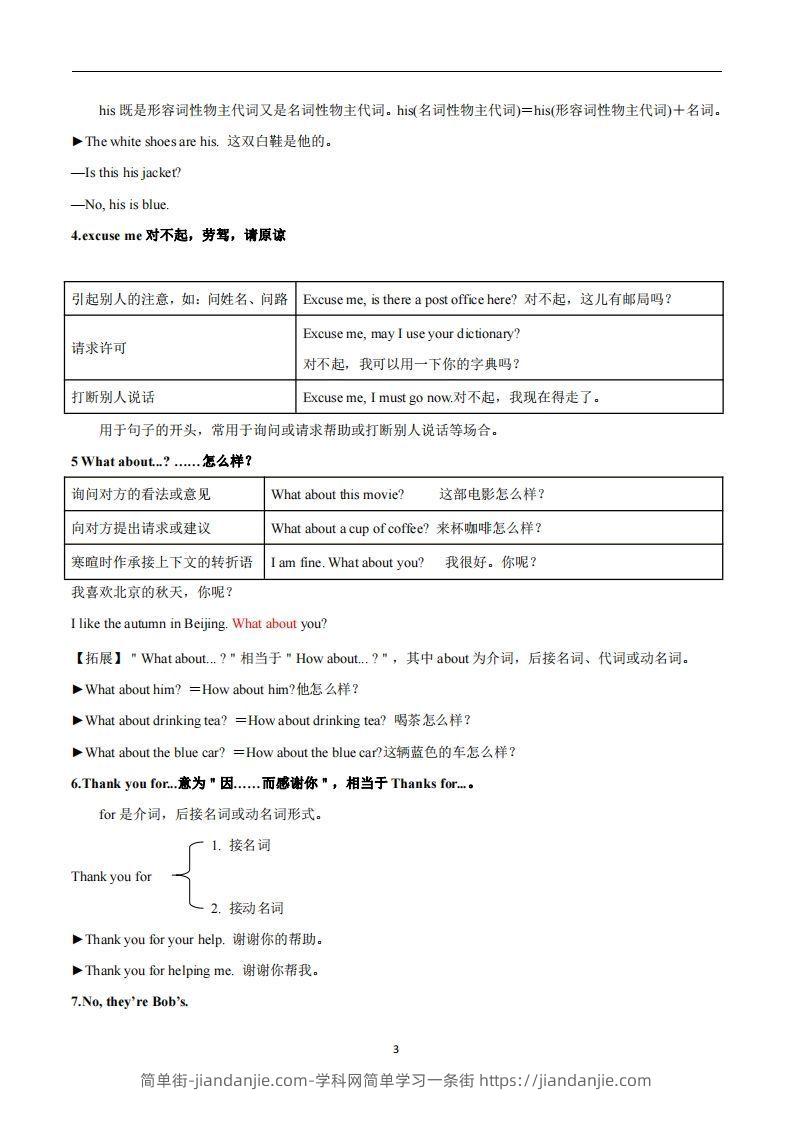 图片[3]-人教版英语七年级上Unit3Isthisyourpencil？知识点_-简单街-jiandanjie.com