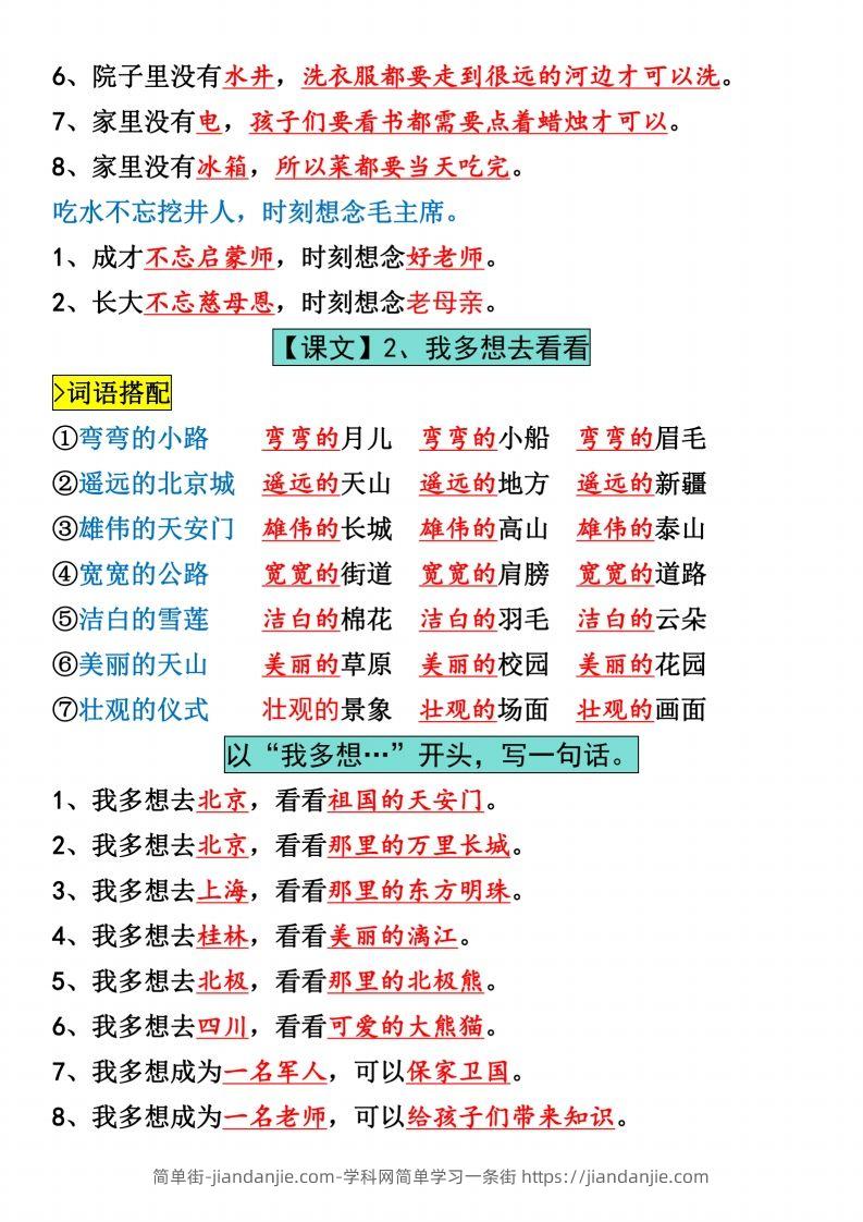 图片[2]-一年级下册语文全册仿写句子汇总_纯图版-简单街-jiandanjie.com