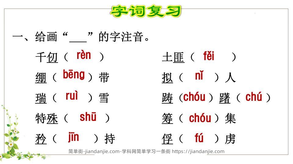 图片[2]-五年级语文下册第4单元知识点课件（部编版）-简单街-jiandanjie.com