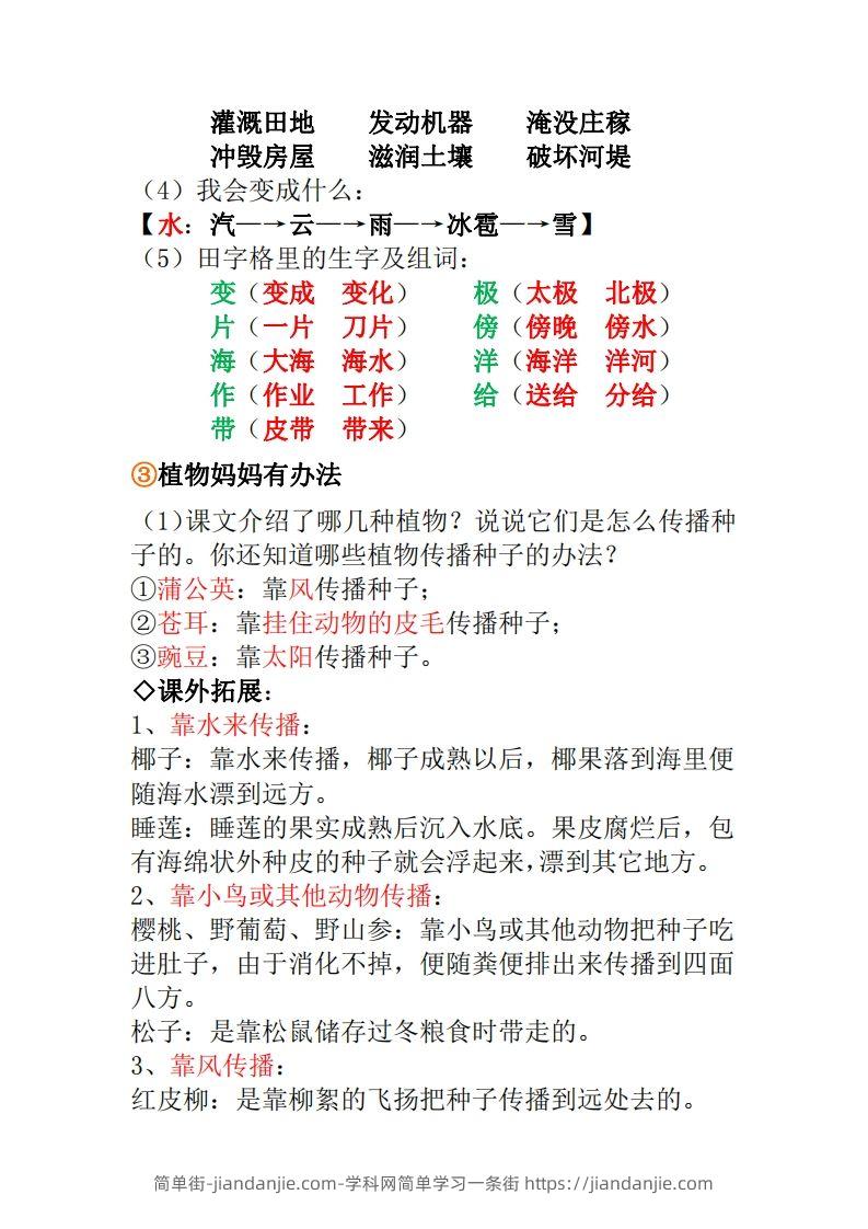 图片[2]-二年级上册语文全册每课重点知识点汇总()-简单街-jiandanjie.com