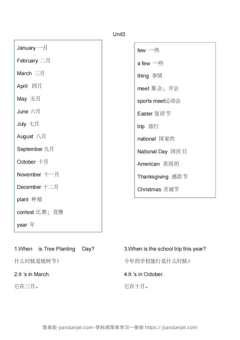 图片[3]-五年级英语下册单词表1（人教PEP版）-简单街-jiandanjie.com