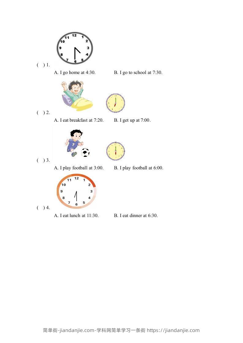 图片[3]-二年级英语下册Unit5_单元测试卷（人教版）-简单街-jiandanjie.com