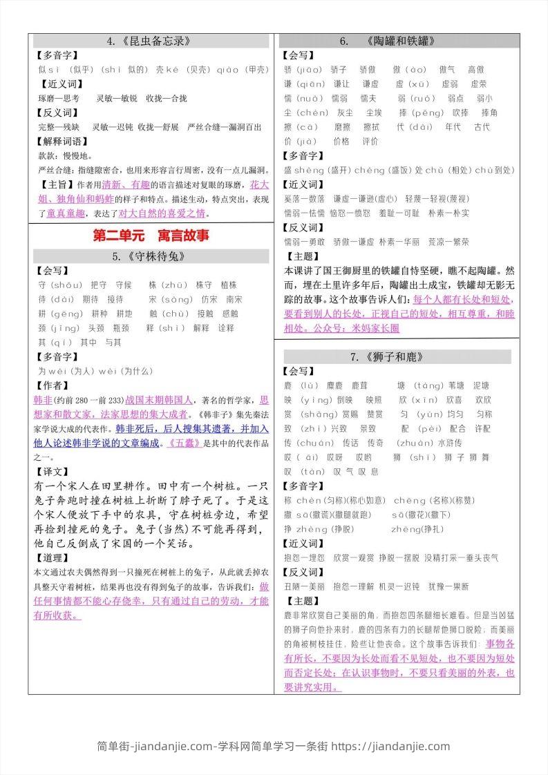 图片[2]-【语文寒假预习】三年级下册语文课课帖-简单街-jiandanjie.com