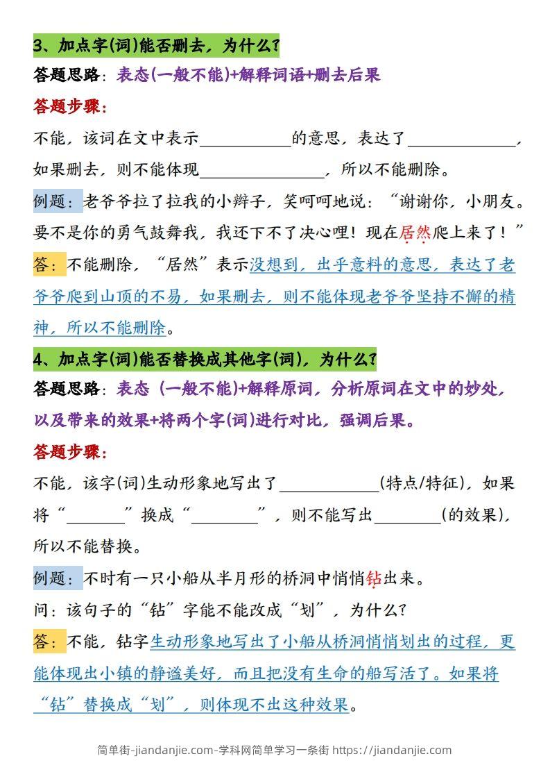 图片[2]-【16条阅读理解常考题型和答题技巧】六下语文-简单街-jiandanjie.com