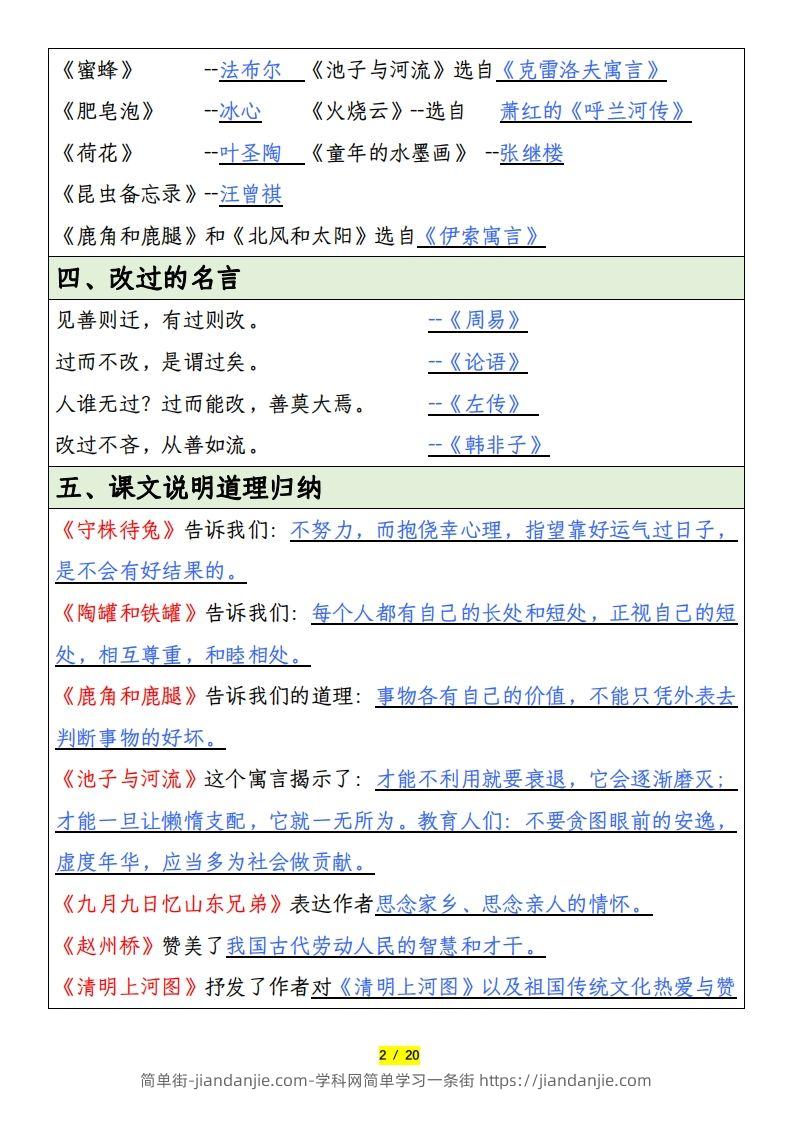 图片[2]-三下语文全册重要考点归纳总结-简单街-jiandanjie.com