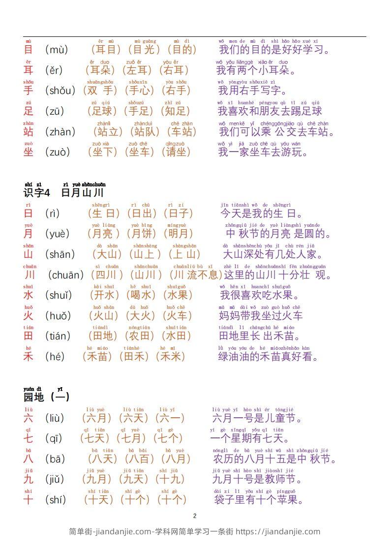 图片[2]-【24秋-每日晨读彩色阅读本】一上语文-简单街-jiandanjie.com