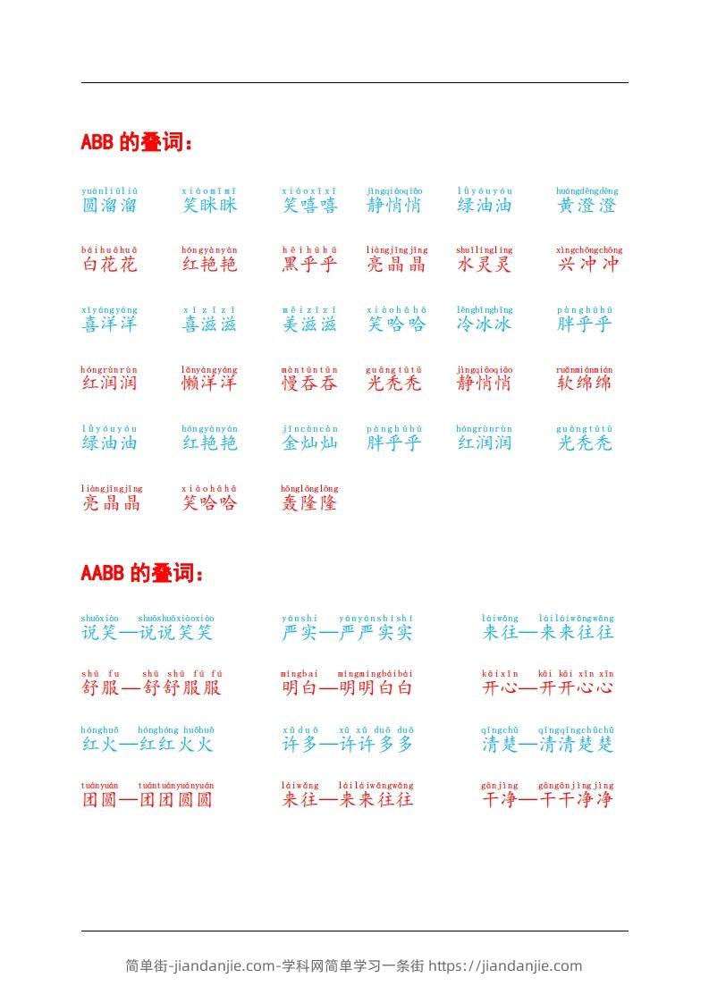 图片[2]-叠词积累-简单街-jiandanjie.com