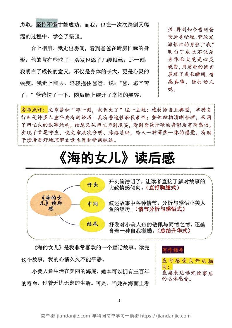 图片[2]-【作文】五年级下册语文同步单元习作范文-简单街-jiandanjie.com