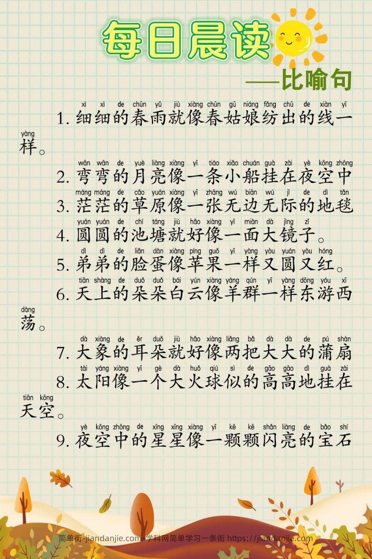 每日晨读60篇-简单街-jiandanjie.com