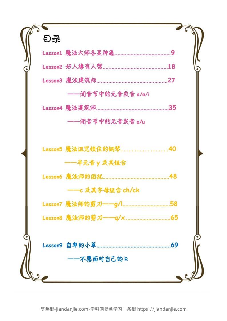 【自然拼读】趣味笔记1-简单街-jiandanjie.com