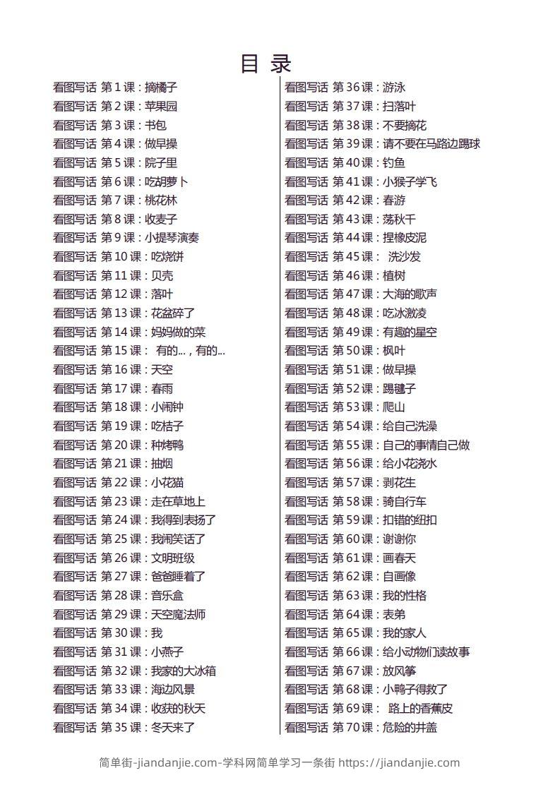 图片[2]-天天小练笔第1辑看图写一句话1-100-简单街-jiandanjie.com