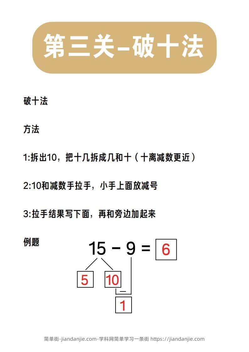 【数学】第三关：破十法-简单街-jiandanjie.com
