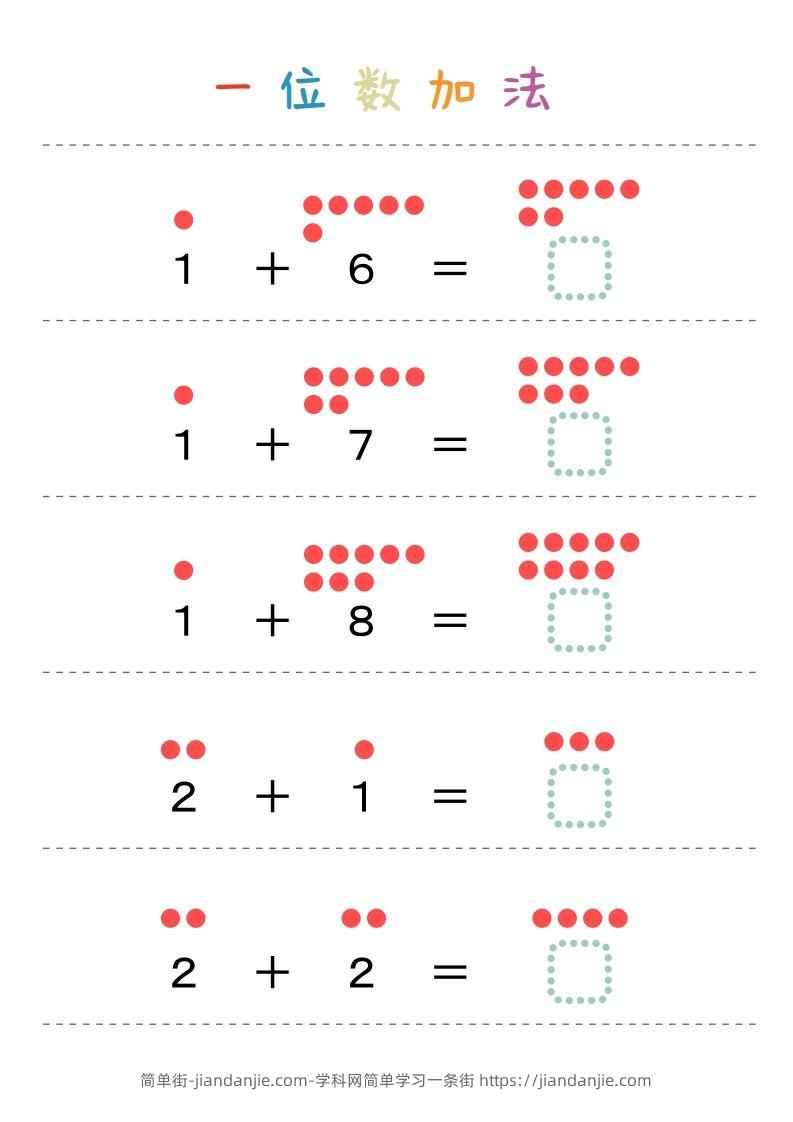 图片[2]-【数学】一位数加法-简单街-jiandanjie.com