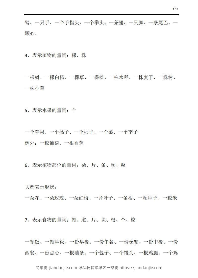 图片[2]-量词18类：汉语量词全收尽-简单街-jiandanjie.com