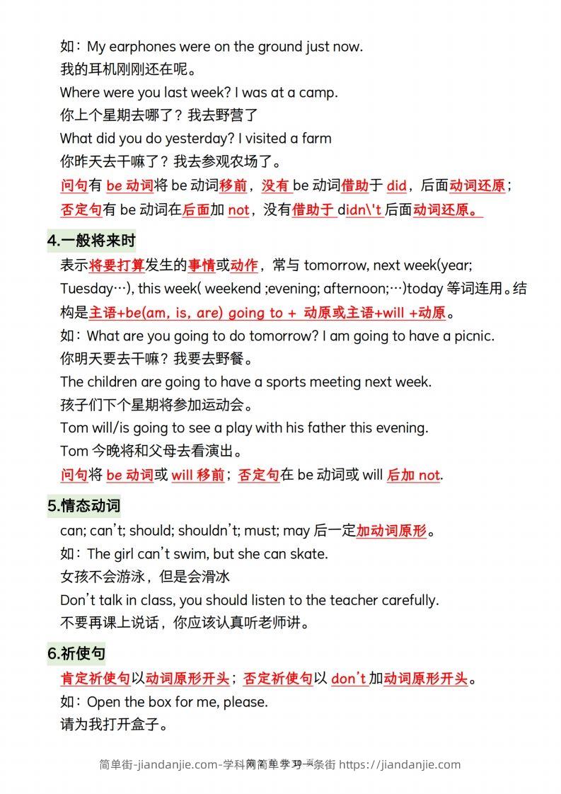 图片[2]-小升初英语【小学阶段必须掌握的40个语法知识】-简单街-jiandanjie.com