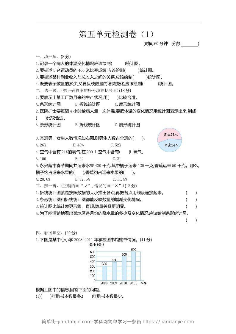 六下青岛63版数学第五单元检测卷-2-简单街-jiandanjie.com